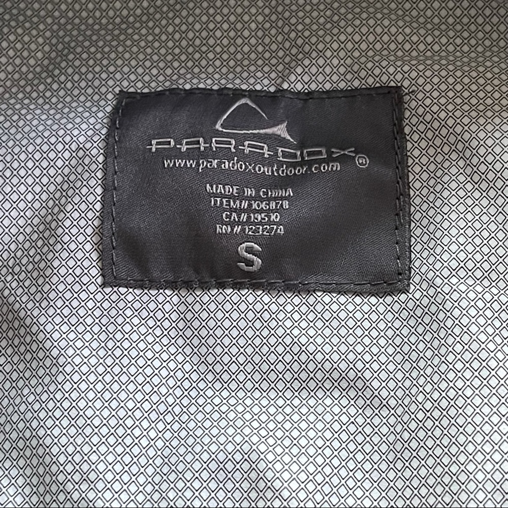 Paradox outdoor black rain jacket active jacket waterproof size small - Picture 2 of 10